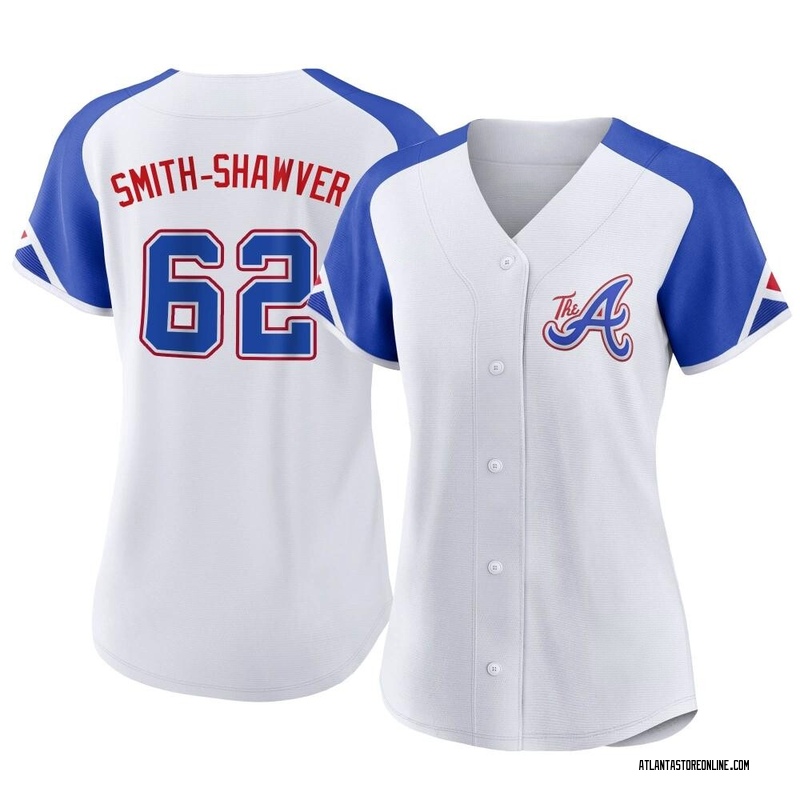 Brad Hand Atlanta Braves Women's White 2023 City Connect Name & Number  T-Shirt