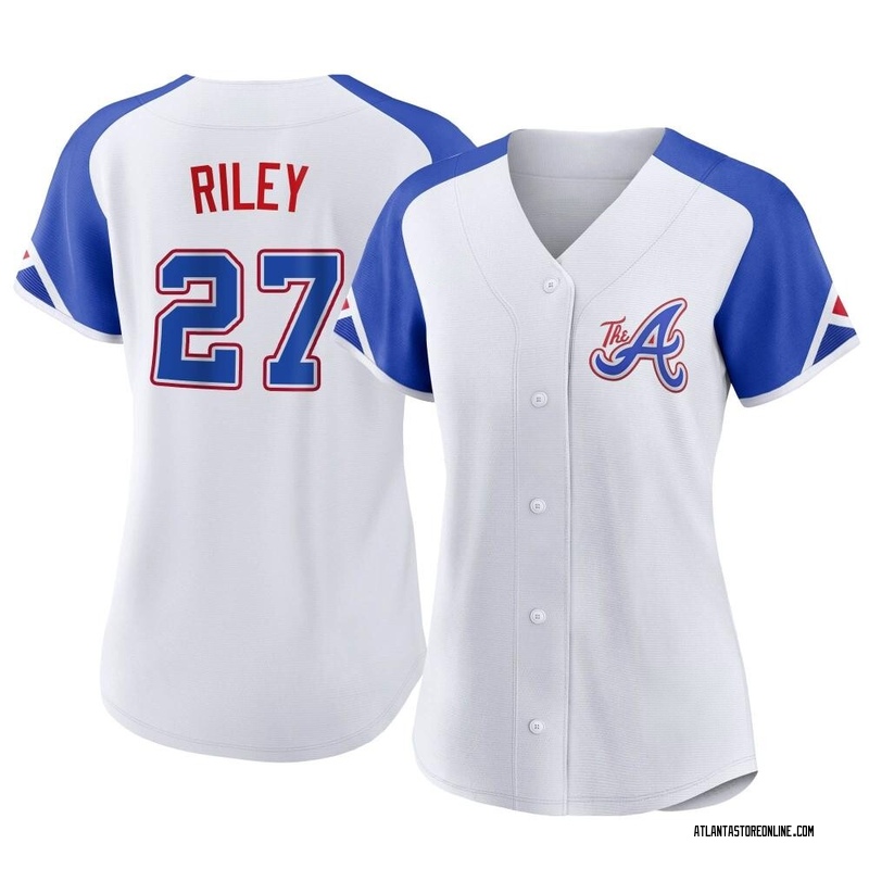 Nike Men's Atlanta Braves 2023 City Connect Austin Riley #27 Cool Base  Jersey