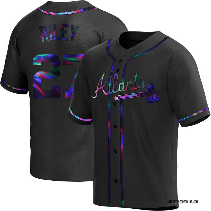 Atlanta Braves Austin Riley #27 Navy Sport Team Shirt Baseball Jersey