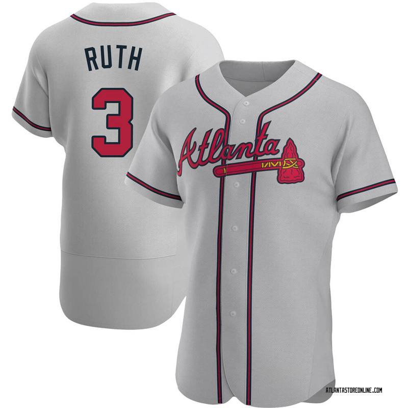 Babe Ruth Men's Atlanta Braves Home Jersey - White Authentic