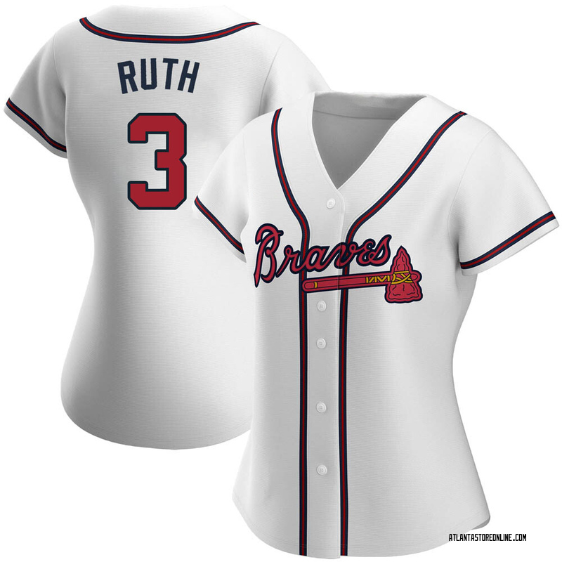Babe Ruth Men's Atlanta Braves Home Jersey - White Authentic