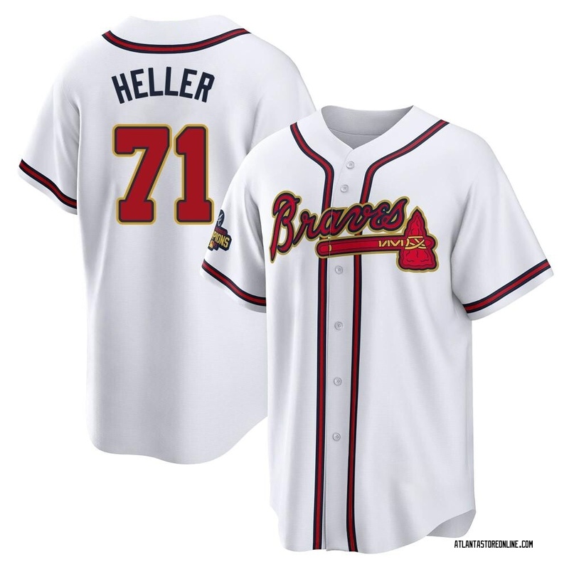 Hank Aaron Men's Atlanta Braves Home Jersey - White Replica