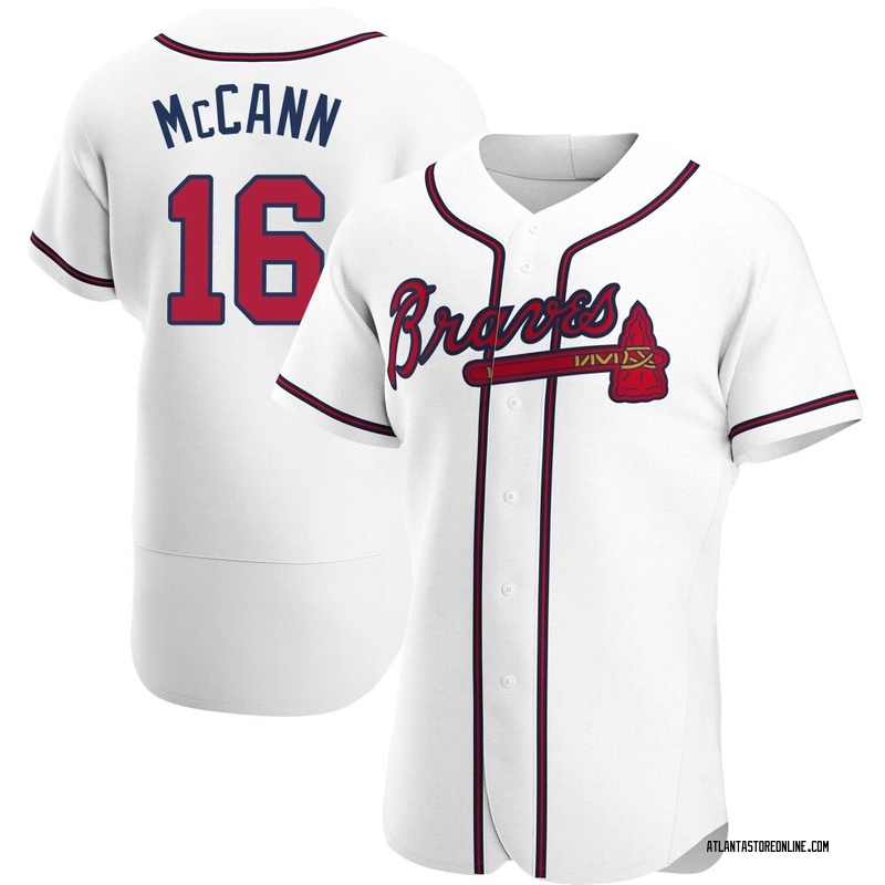 Brian McCann Youth Atlanta Braves Home Jersey - White Replica