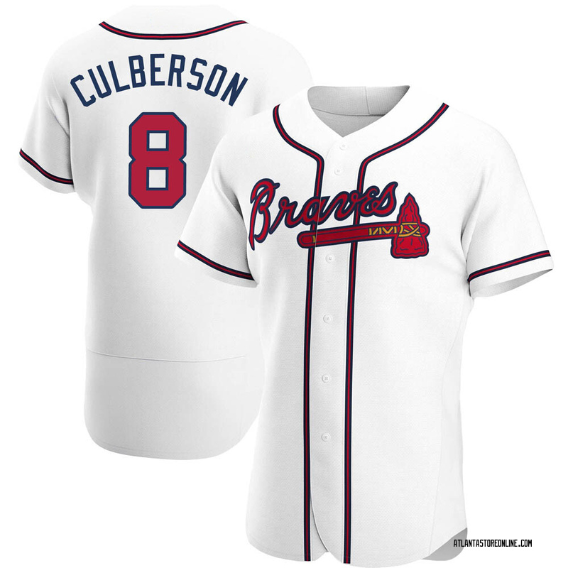 Charlie Culberson Men's Atlanta Braves Home Jersey - White Authentic