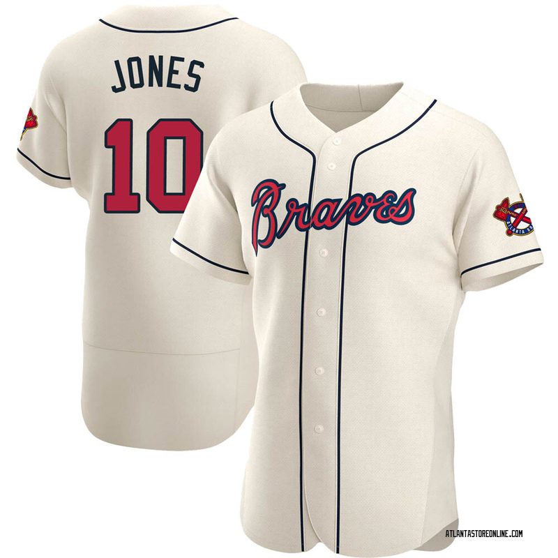 Chipper Jones Men's Atlanta Braves White 2022 Program Jersey