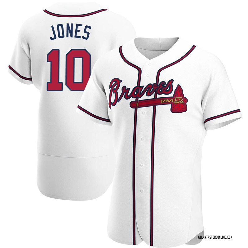 Chipper Jones Atlanta Braves Youth White 2023 City Connect Name & Number T- Shirt