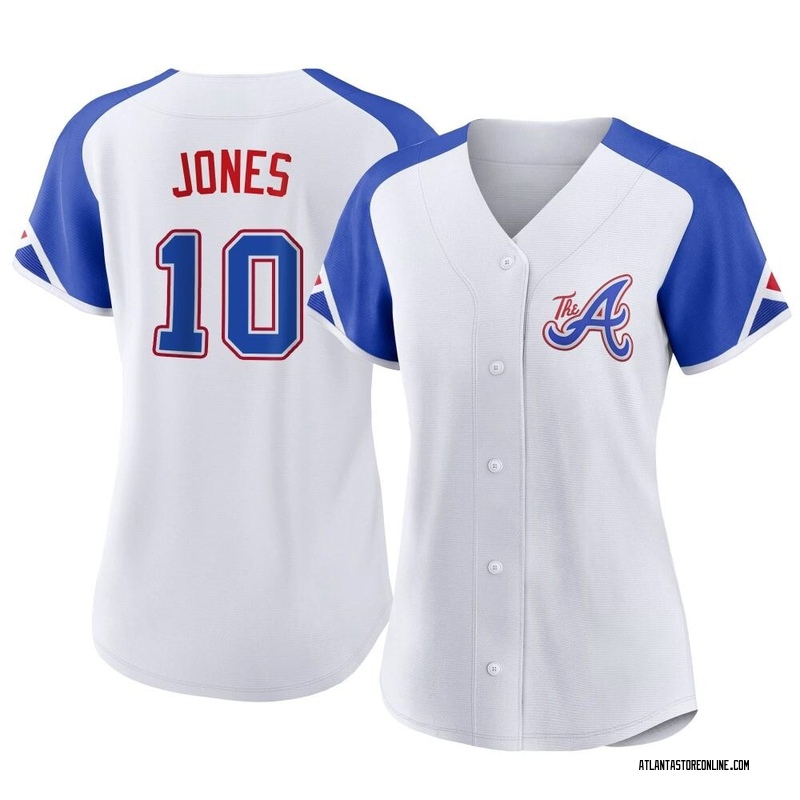 Chipper Jones Women's Atlanta Braves 2023 City Connect Jersey - White  Authentic