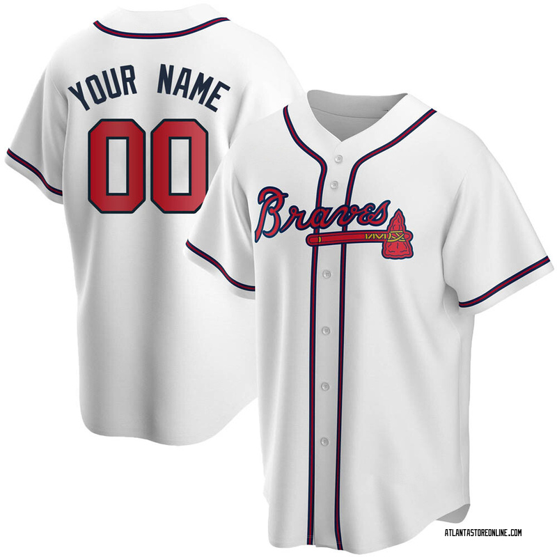 Atlanta Braves Replica Personalized Youth Home Jersey