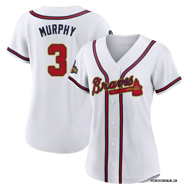 Dale Murphy Women's Atlanta Braves White 2022 Program Jersey - Gold Replica