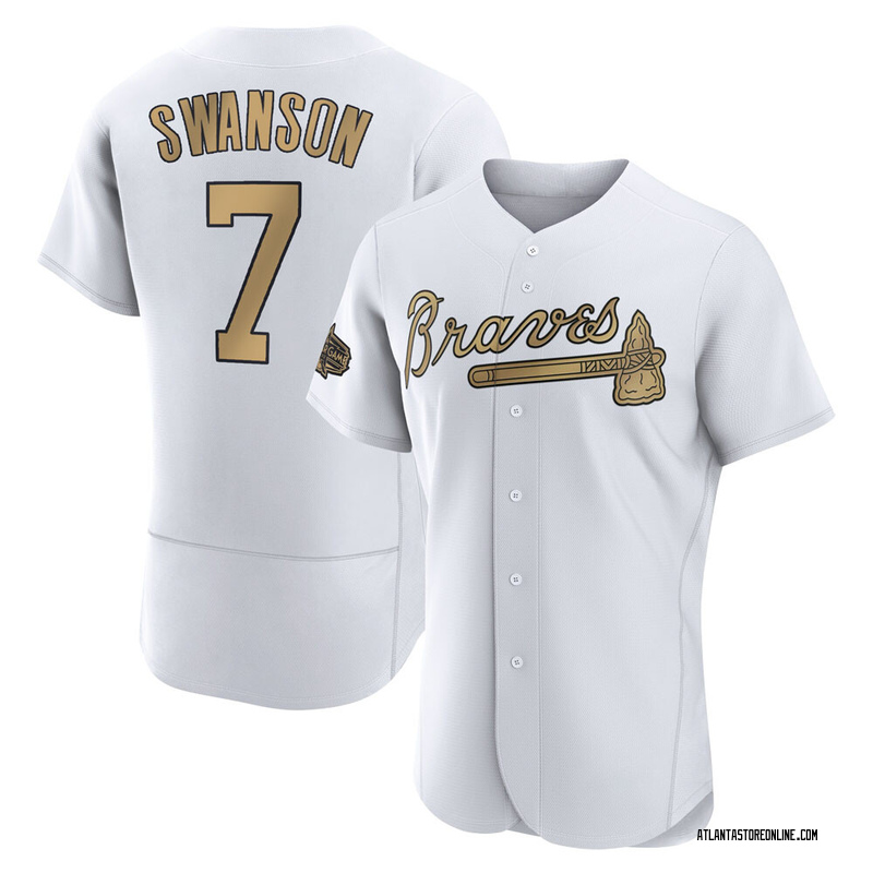 Dansby Swanson Men's Atlanta Braves Authentic 2022 All-Star Jersey - White  Game