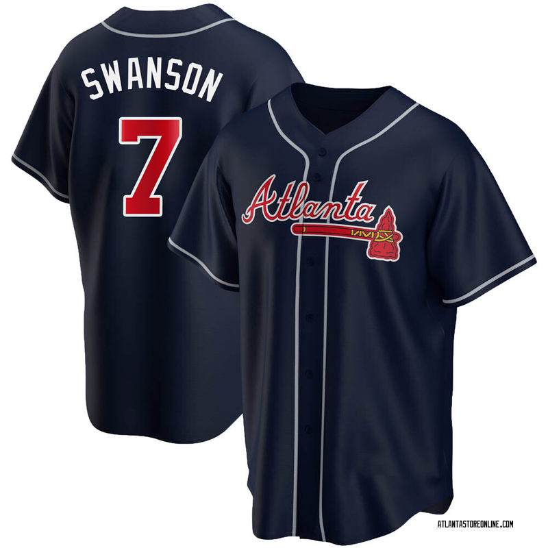 Dansby Swanson #7 Atlanta Braves . Baseball jersey Size XL.