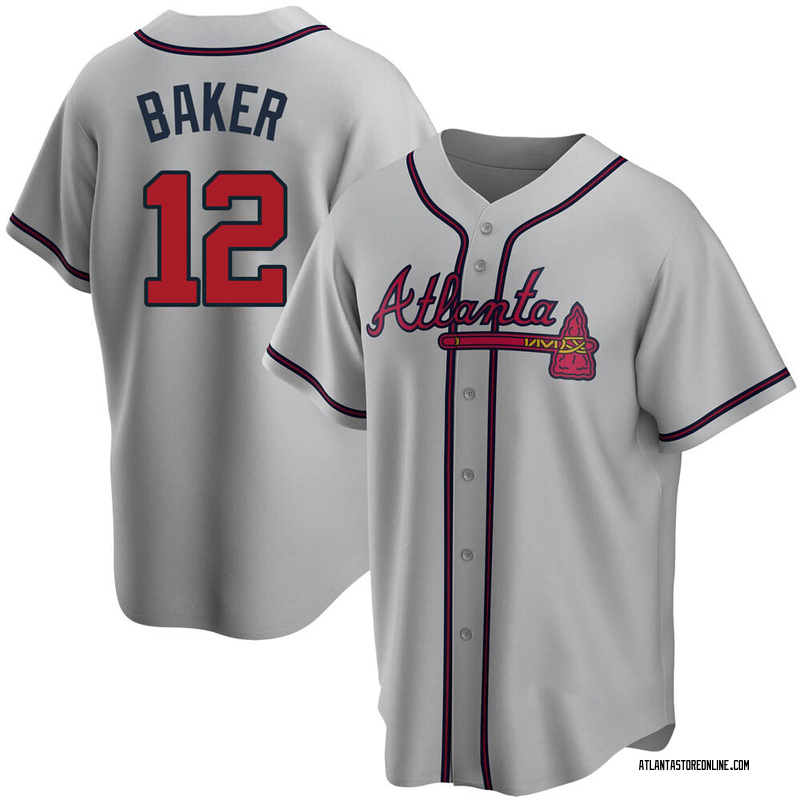 Dusty Baker Men's Atlanta Braves Alternate Jersey - Navy Replica