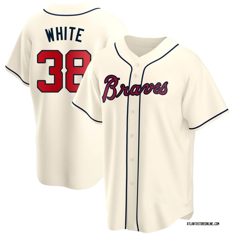 Eli White Men's Atlanta Braves Home Jersey - White Replica