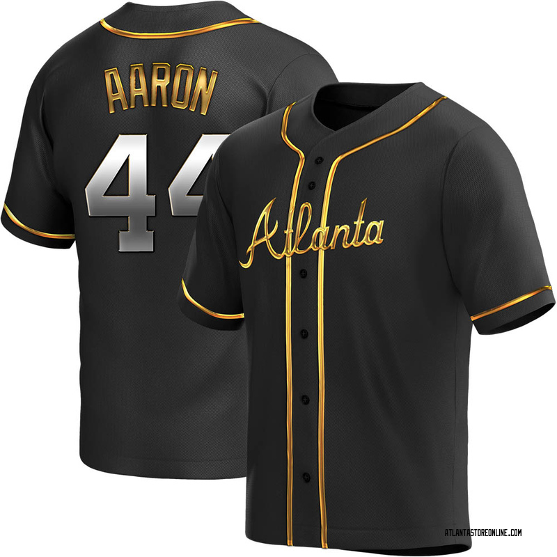 Atlanta Braves #44 Hank Aaron Black Baseball Jersey S-5xl-4XL - Jerseys &  Cleats, Facebook Marketplace