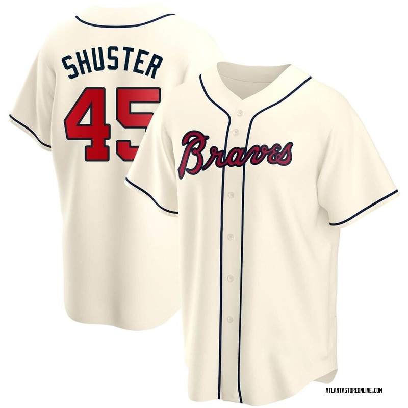 Jared Shuster Atlanta Braves Women's White 2023 City Connect Name & Number  T-Shirt