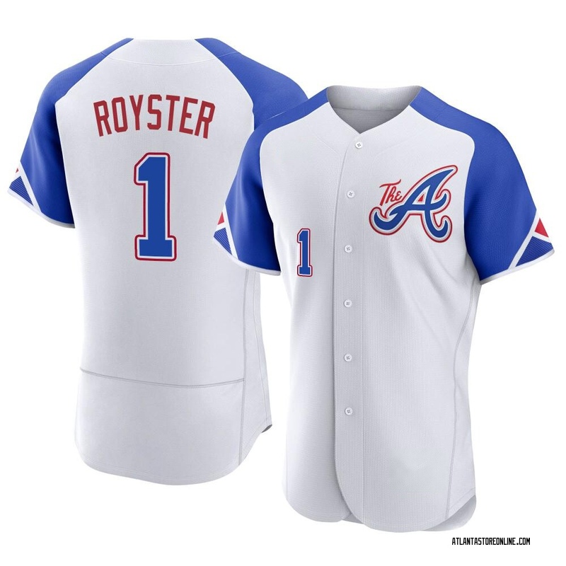 Jerry Royster Men's Atlanta Braves Alternate Jersey - Navy Authentic