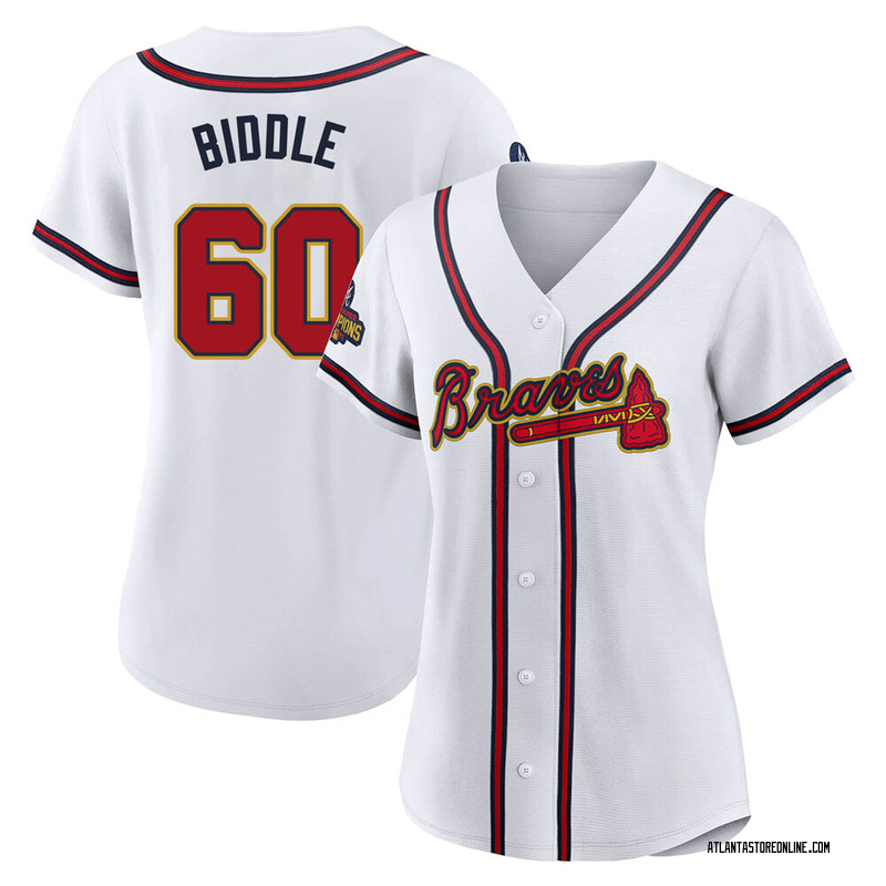 Jesse Biddle Youth Atlanta Braves 2023 City Connect Jersey - White Replica