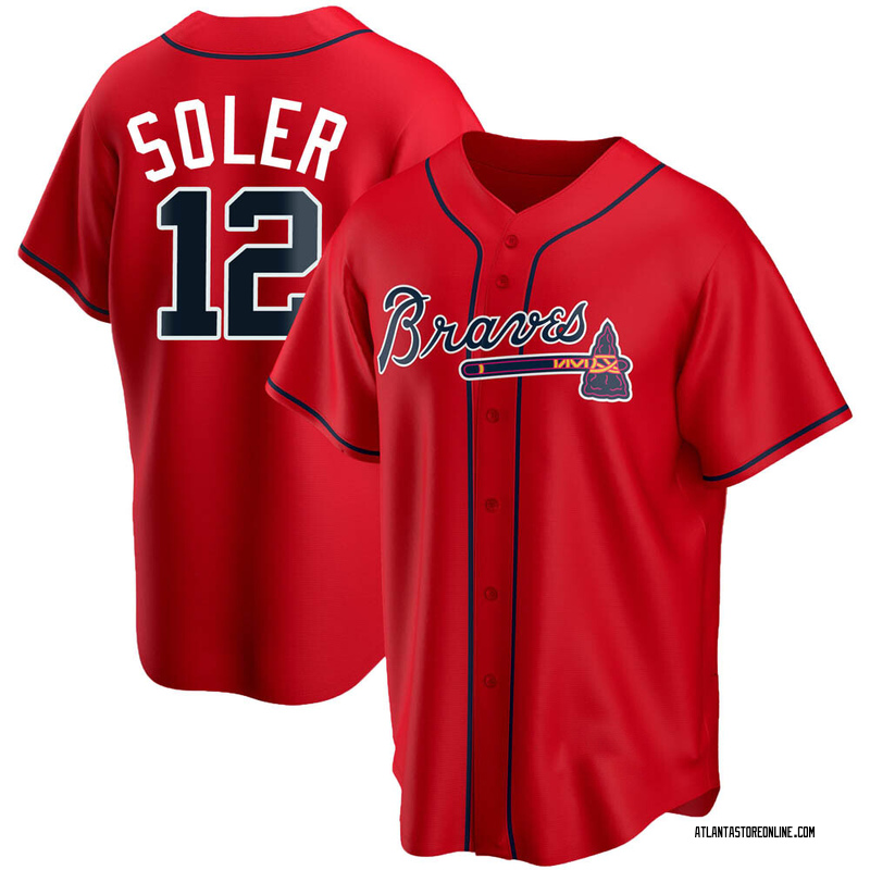 Jorge Soler Men's Atlanta Braves Alternate Jersey - Red Replica