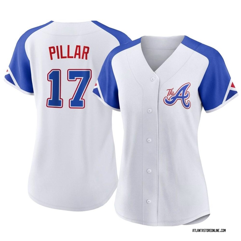 Kevin Pillar Women's Atlanta Braves 2023 City Connect Jersey - White Replica