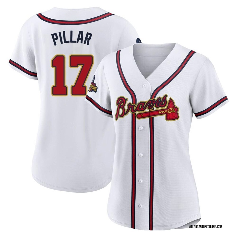 Kevin Pillar Women's Atlanta Braves White 2022 Program Jersey