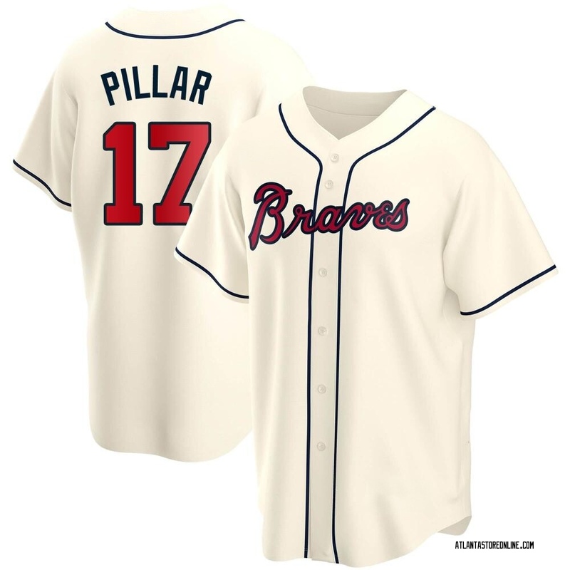 Kevin Pillar Youth Atlanta Braves 2023 City Connect Jersey - White Replica