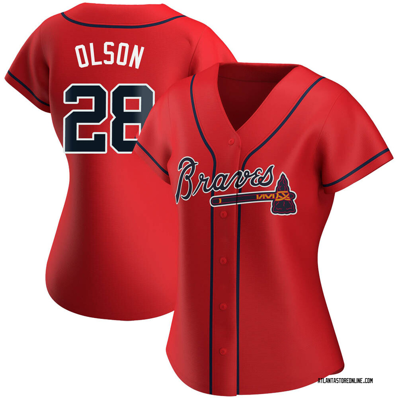 Matt Olson Women's Atlanta Braves Alternate Jersey - Red Replica