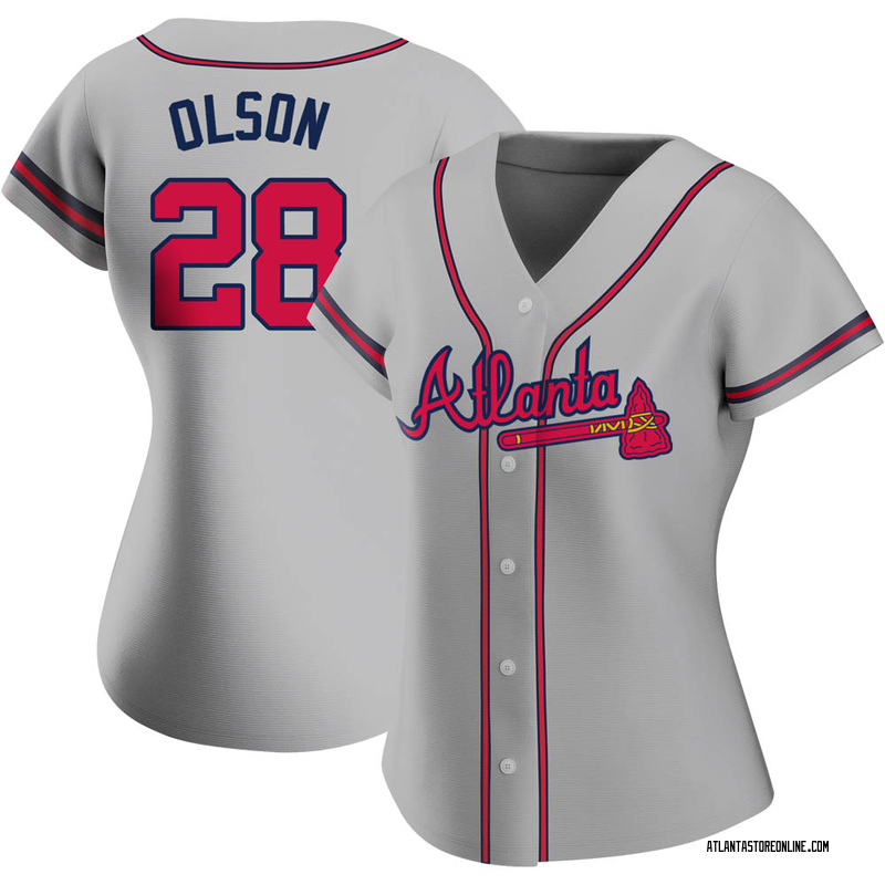 Matt Olson Women's Atlanta Braves Road Jersey - Gray Authentic