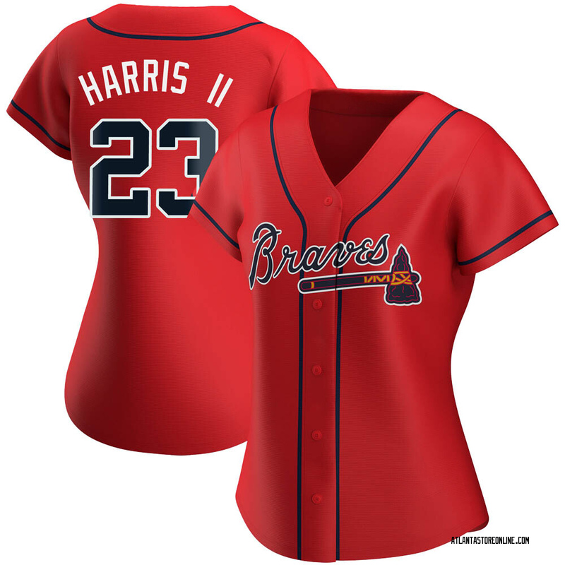 Michael Harris II Atlanta Braves Autographed Red Nike Replica Jersey