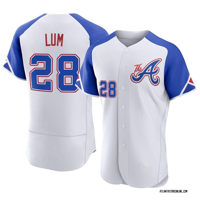 Mike Lum Men's Atlanta Braves 2023 City Connect Jersey - White Authentic