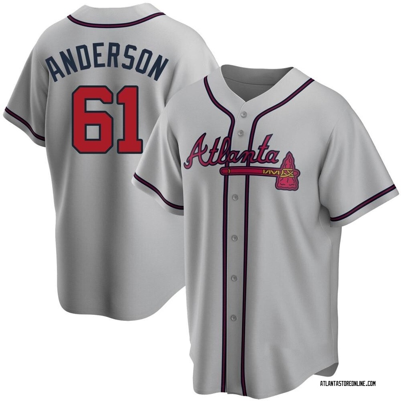 Nick Anderson Men's Atlanta Braves Jersey - Black/White Replica