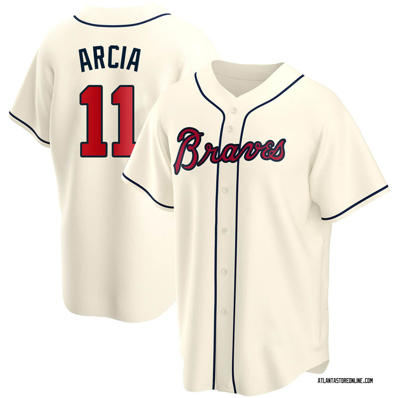 Orlando Arcia Men's Atlanta Braves 2023 City Connect Jersey - White  Authentic