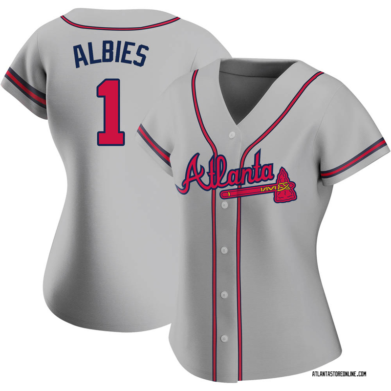 Women's Atlanta Braves Ronald Acuña Jr. Nike White 2023 City Connect  Replica Player Jersey