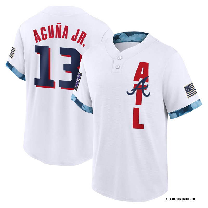 Ronald Acuna Jr. Men's Atlanta Braves 2021 All-Star Replica Jersey - White  Game