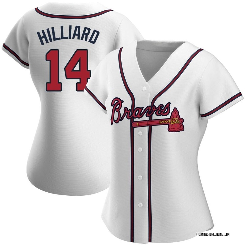 Sam Hilliard Men's Atlanta Braves White 2022 Program Jersey - Gold Authentic