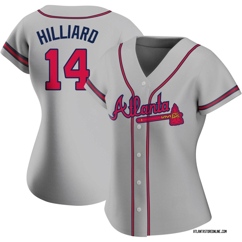 Sam Hilliard Women's Atlanta Braves Road Jersey - Gray Authentic