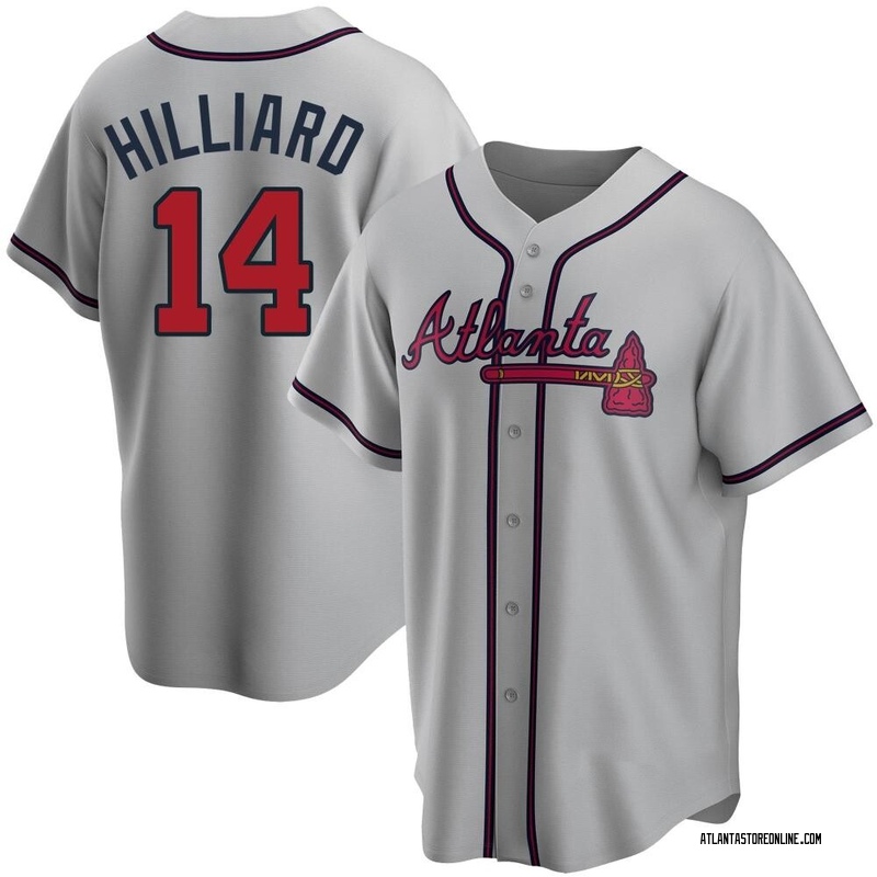 Sam Hilliard Women's Atlanta Braves White 2022 Program Jersey - Gold Replica