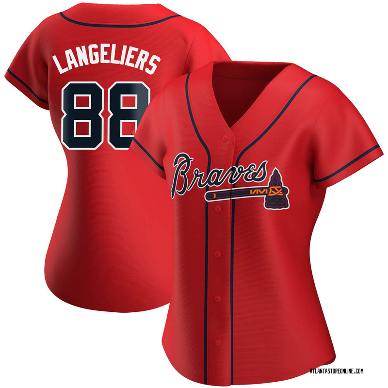 Shea Langeliers Women's Atlanta Braves Alternate Jersey - Red Replica