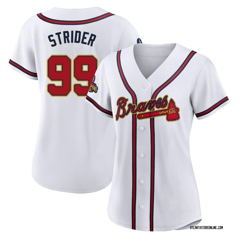 Spencer Strider Atlanta Braves City Connect White Gold Jersey - All St -  Nebgift