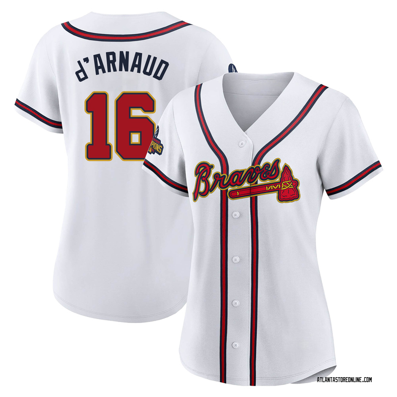 Travis d'Arnaud Atlanta Braves Men's Navy Roster Name & Number T-Shirt 
