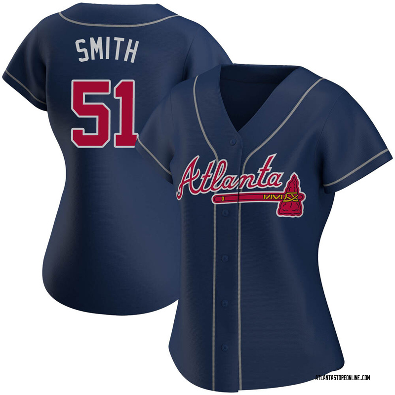 Will Smith Women's Atlanta Braves Alternate Jersey - Navy Replica