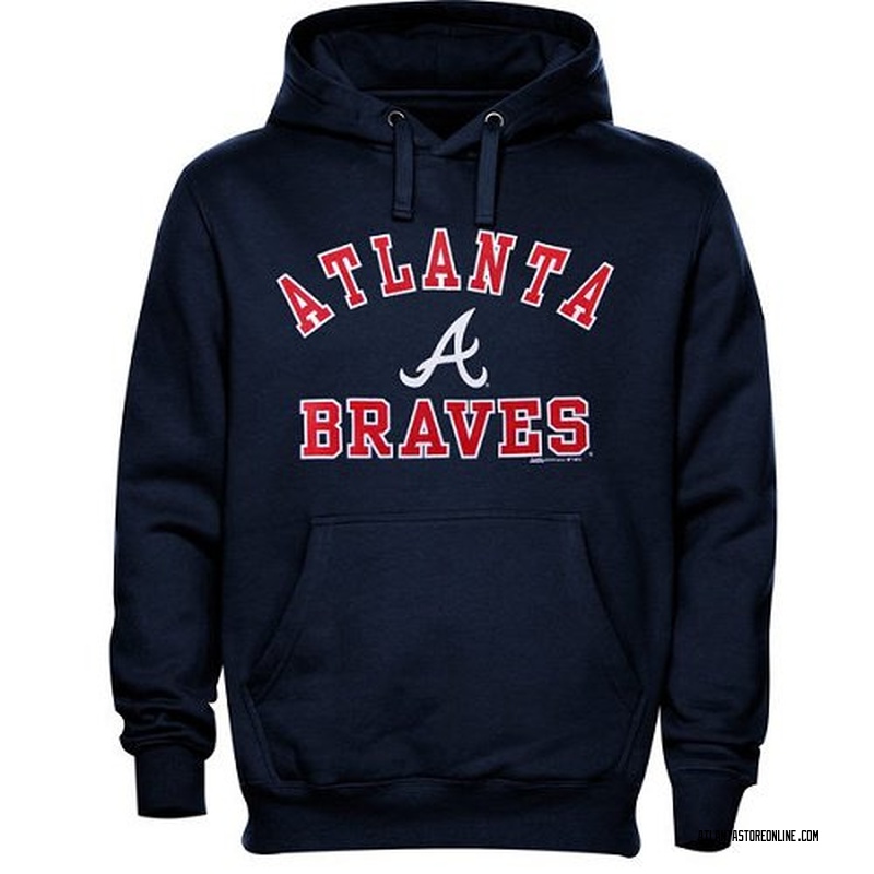 Women's Atlanta Braves Platinum Collection Pullover Hoodie - - Black